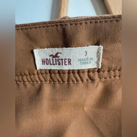 Hollister Brown Button-Front Mini Skirt Size 3 - Picture 5 of 7